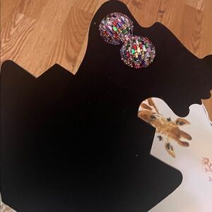 Colorful crystal earrings